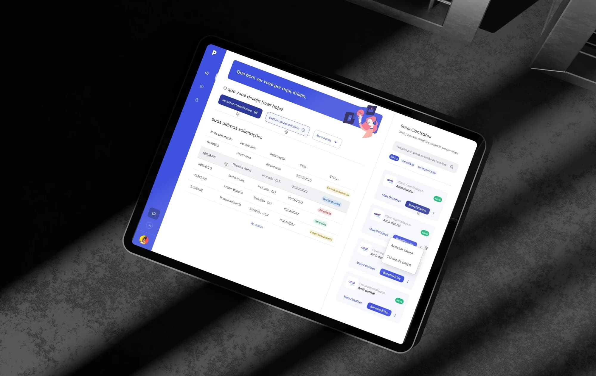 Design de uma plataforma para Gestão Eficiente de Benefícios Corporativos
