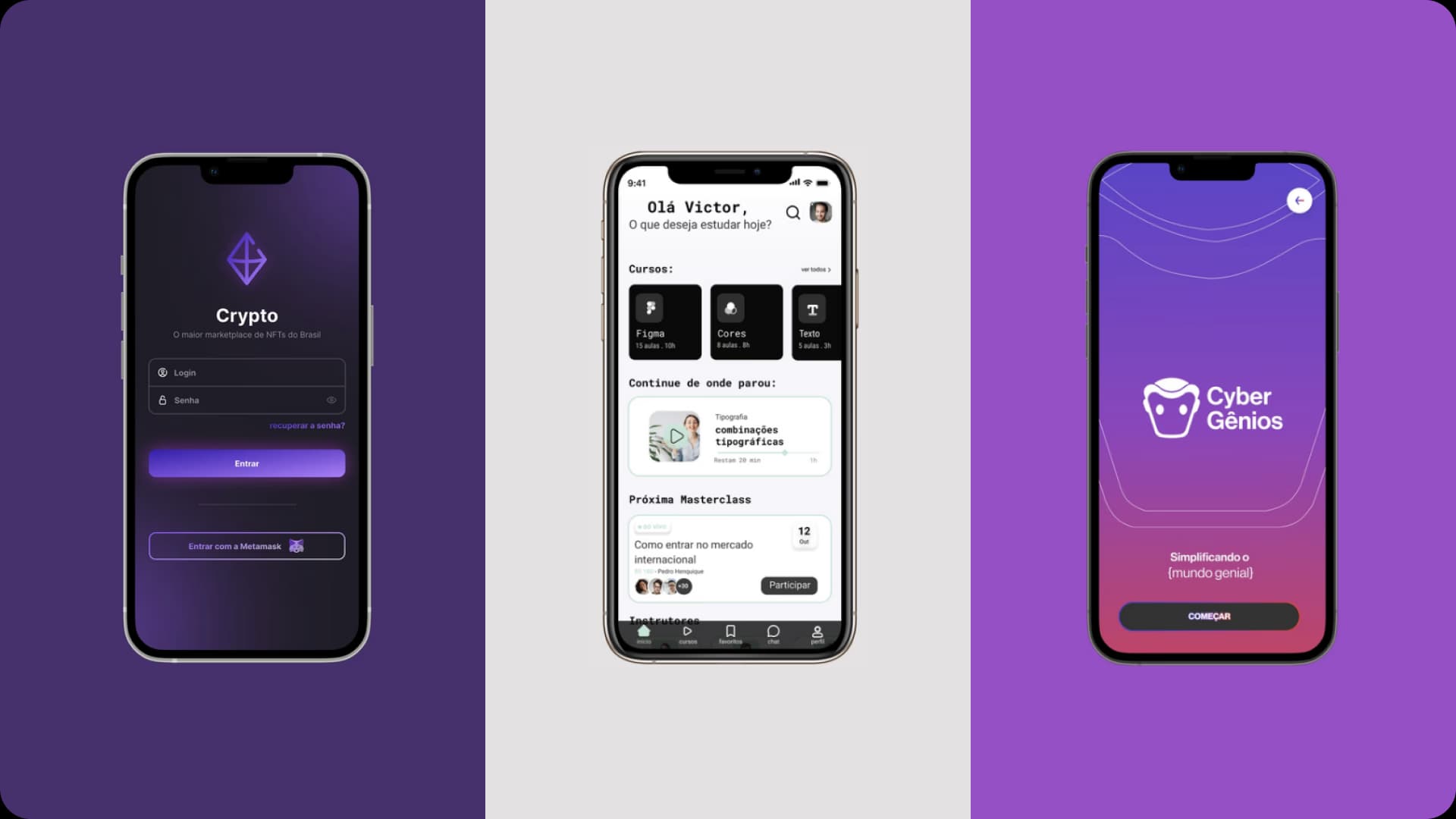 Projetos de UI Design para Aplicativos Mobile